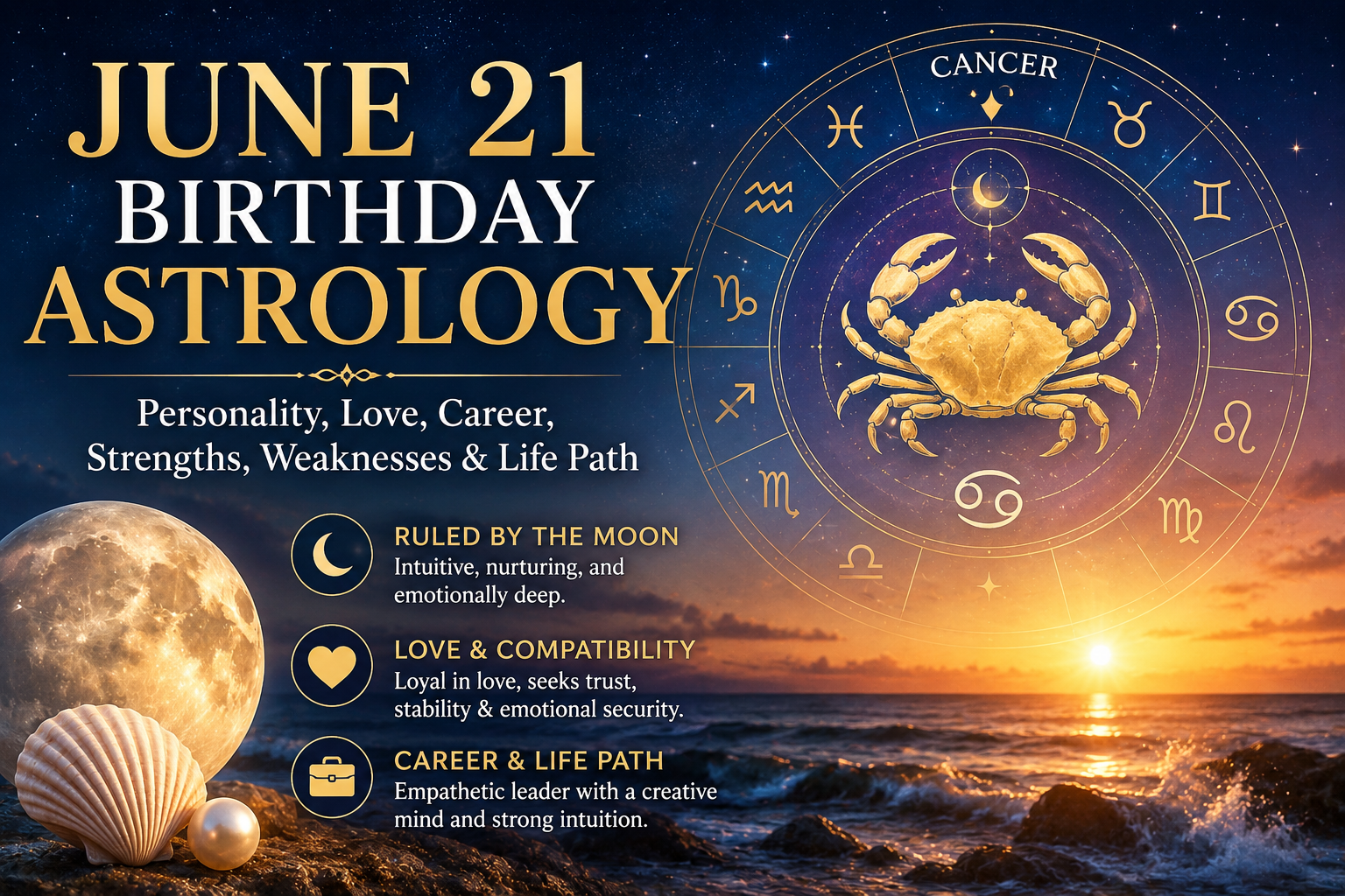 June 21 Birthday Astrology: Personality, Love, Career, Strengths, Weaknesses & Life Path